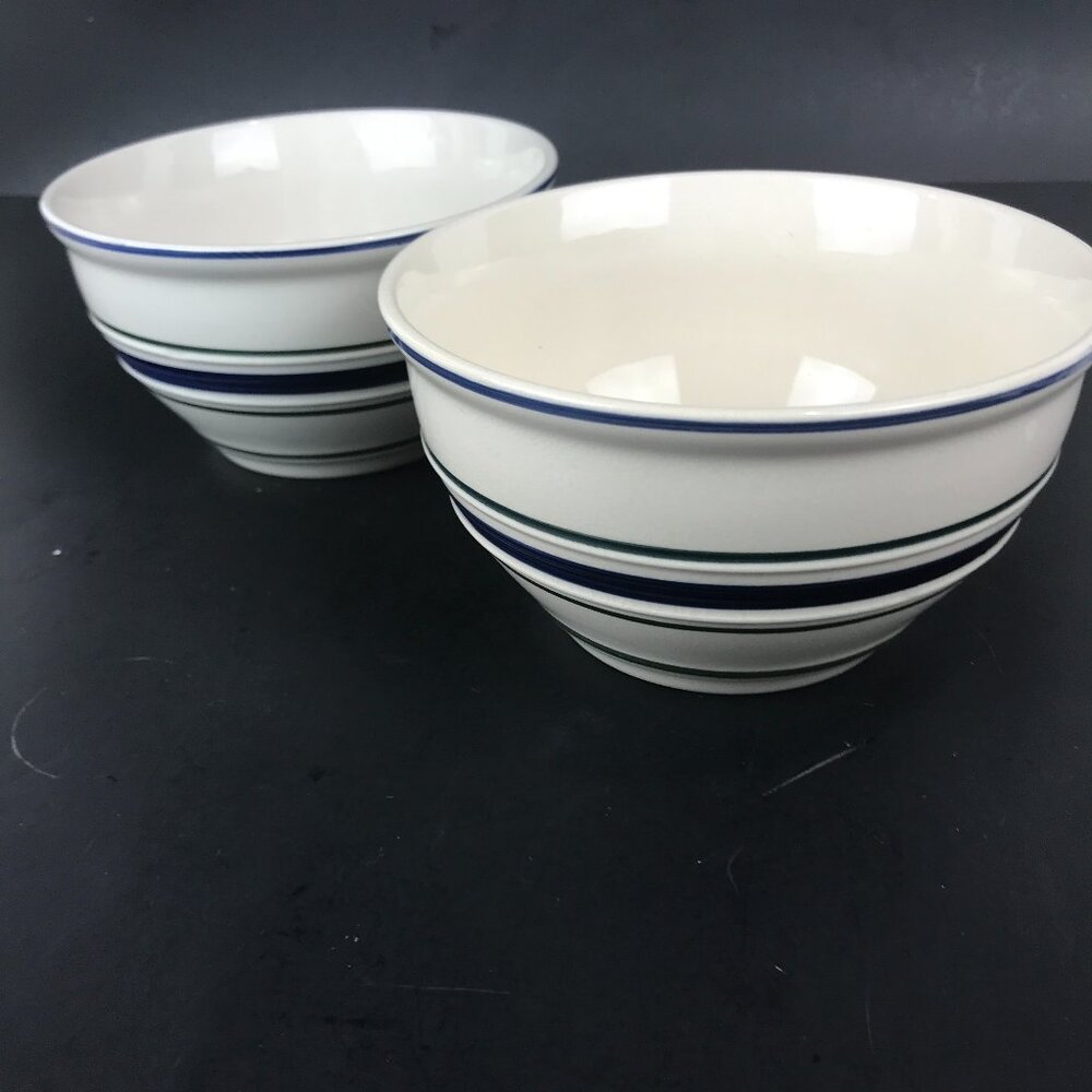 Vintage Country Crock stoneware, set of 2, 4" x 6" approx.